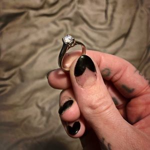 Engagement Ring, real diamond, 14k size 7